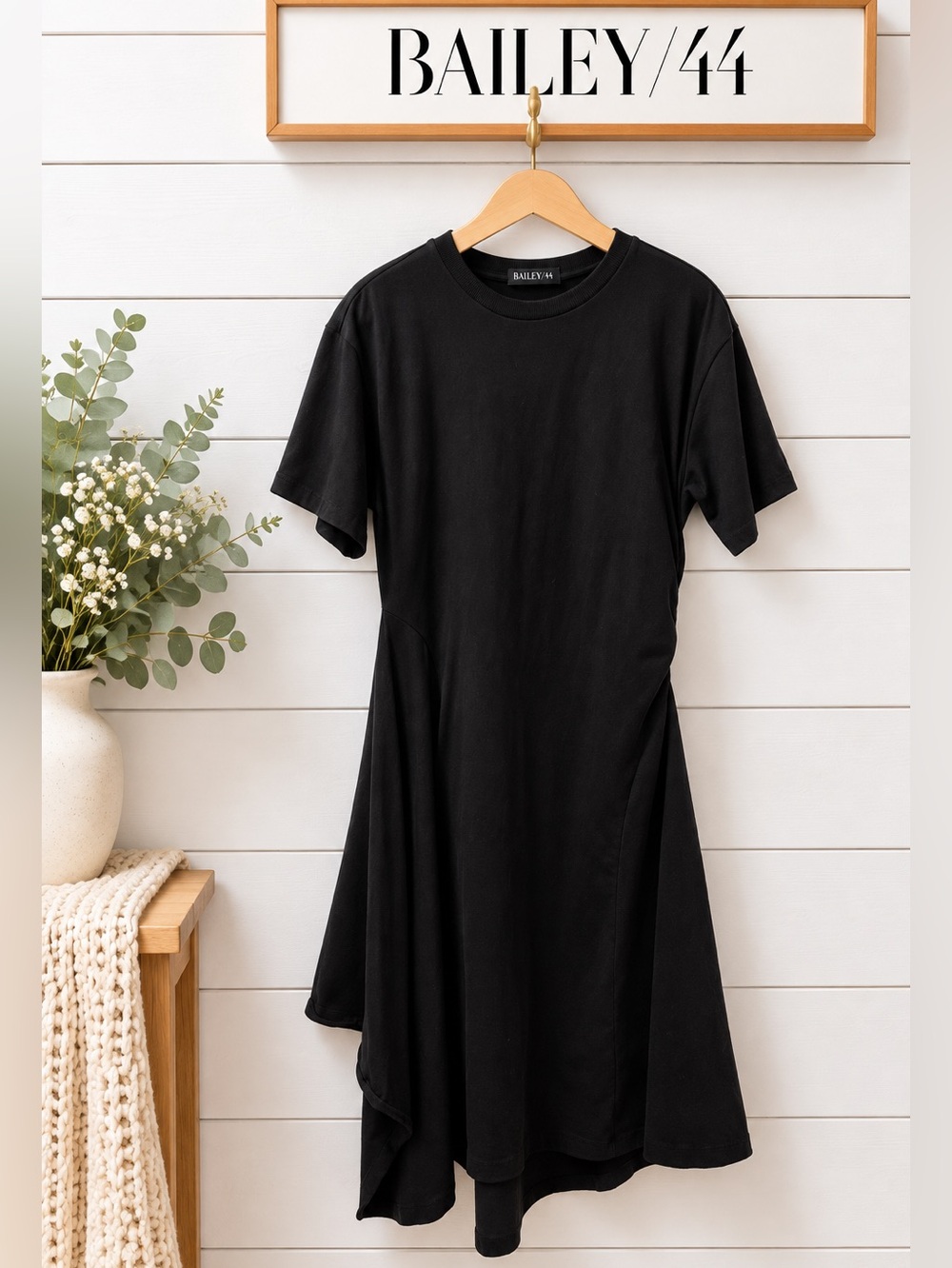 BAILEY/44 Black Asymmetrical Dress – Size XL